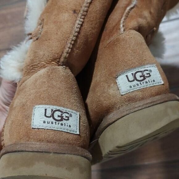 UGG 7 Baily Button Sherpa brown boots winter - Picture 5 of 6